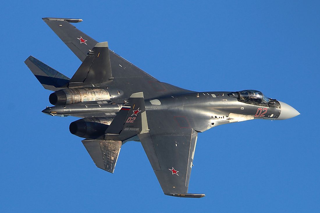 Russian Air Force fighter jet. Editorial credit: Fasttailwind / Shutterstock.com