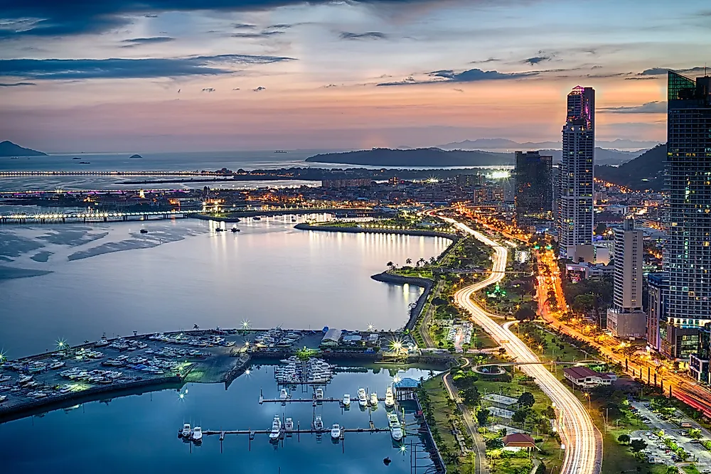 Panama City is home to the majority of Central America's skyscrapers. 