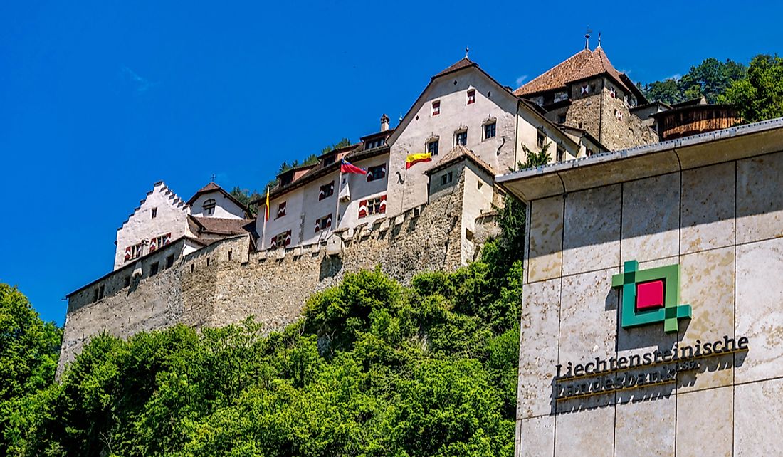 The National Bank of Liechtenstein in Vaduz, Liechtenstein. Editorial credit: footageclips / Shutterstock.com