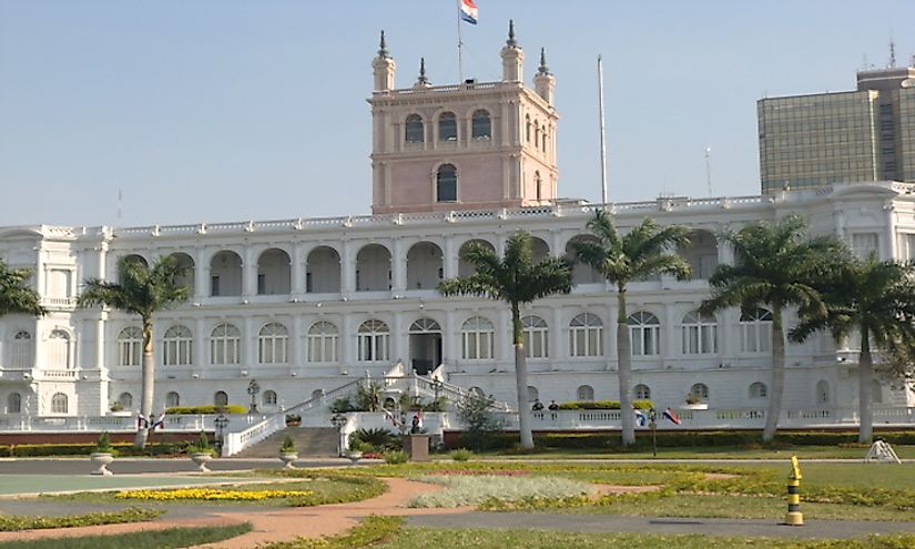 Palacio de López in Asunción is is a palace that serves as a workplace for the President of Paraguay.