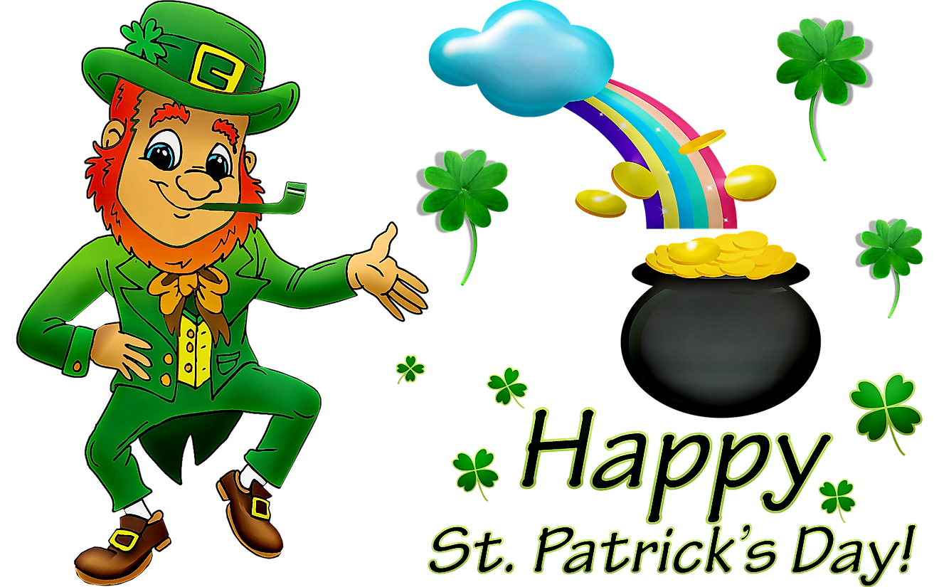 Leprechauns are associated with Saint Patrick’s Day because they both trace their history to Ireland.