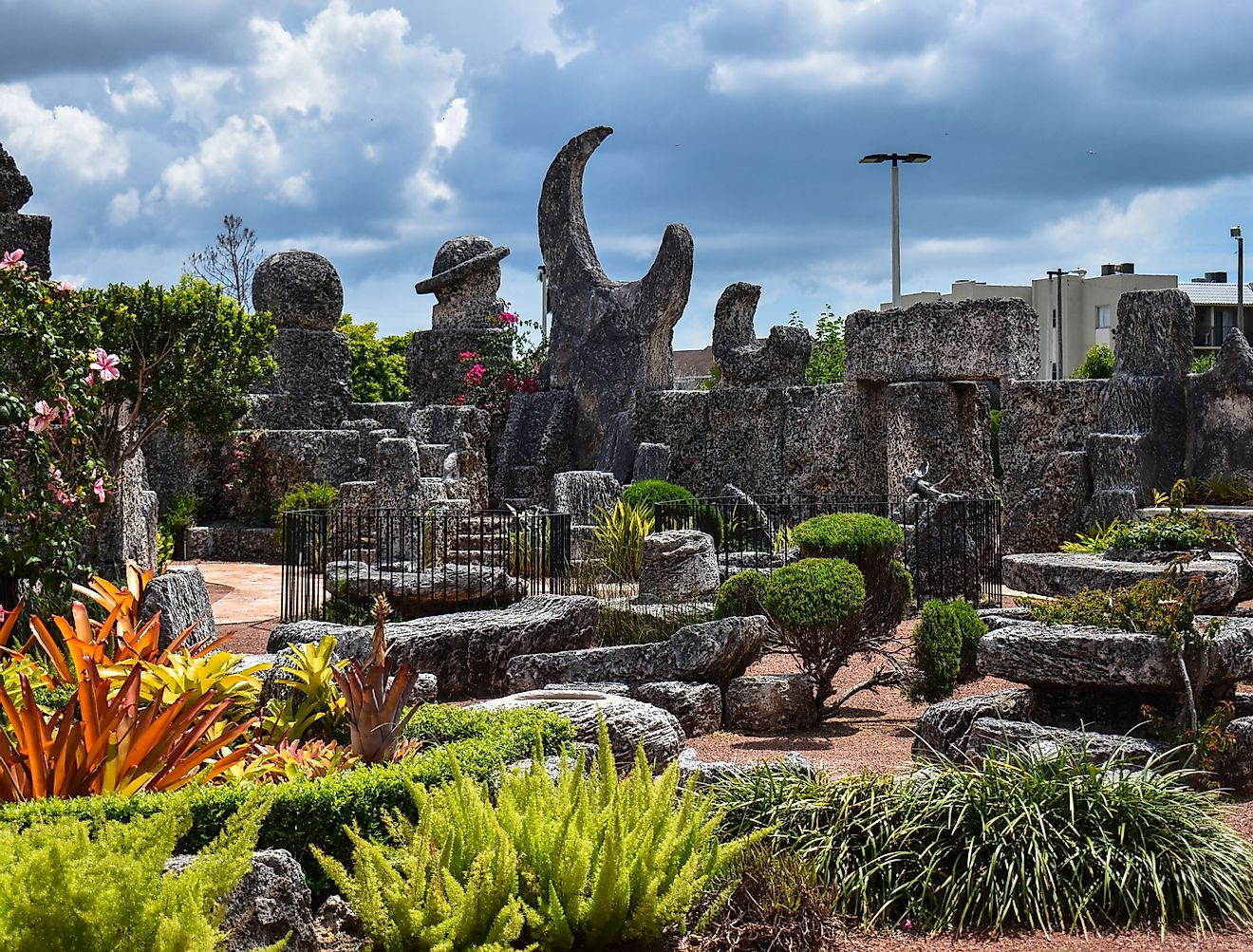 Homestead, FL. Coral Castle courtyard view. Image credit Amanda Reyes via shutterstock