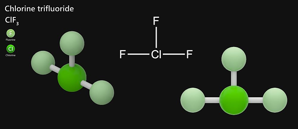 Colourless, poisonous, corrosive, and reactive gas.