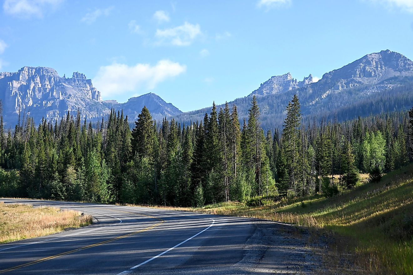 Scenic Mountain View’s in Shoshone National Forest. 