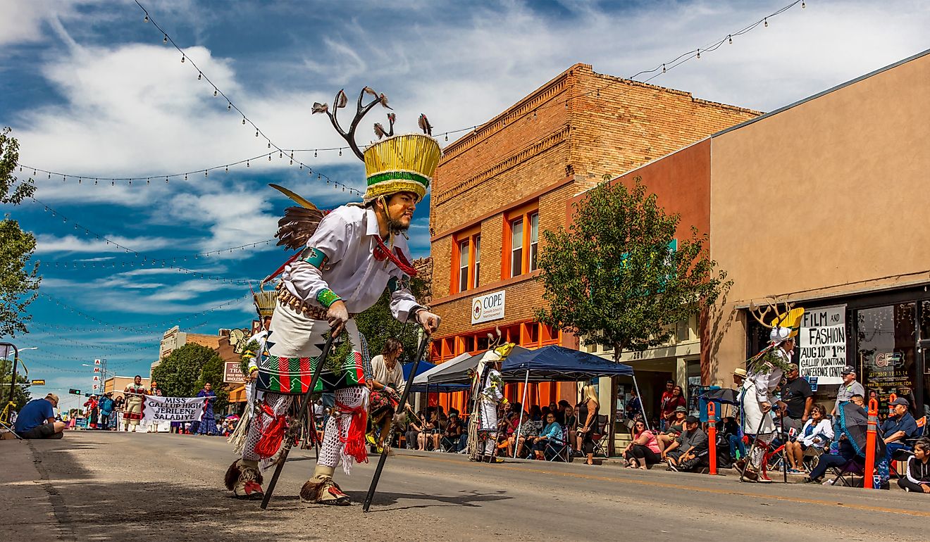 98th Gallup Inter-tribal Indian Ceremonial in Gallup, New Mexico. Editorial credit: Joseph Sohm / Shutterstock.com.
