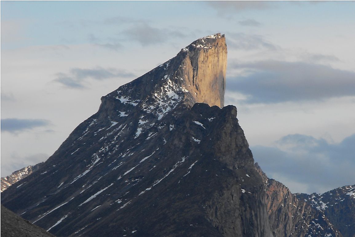 Mount Thor, located on Baffin Island in Arctic Canada.