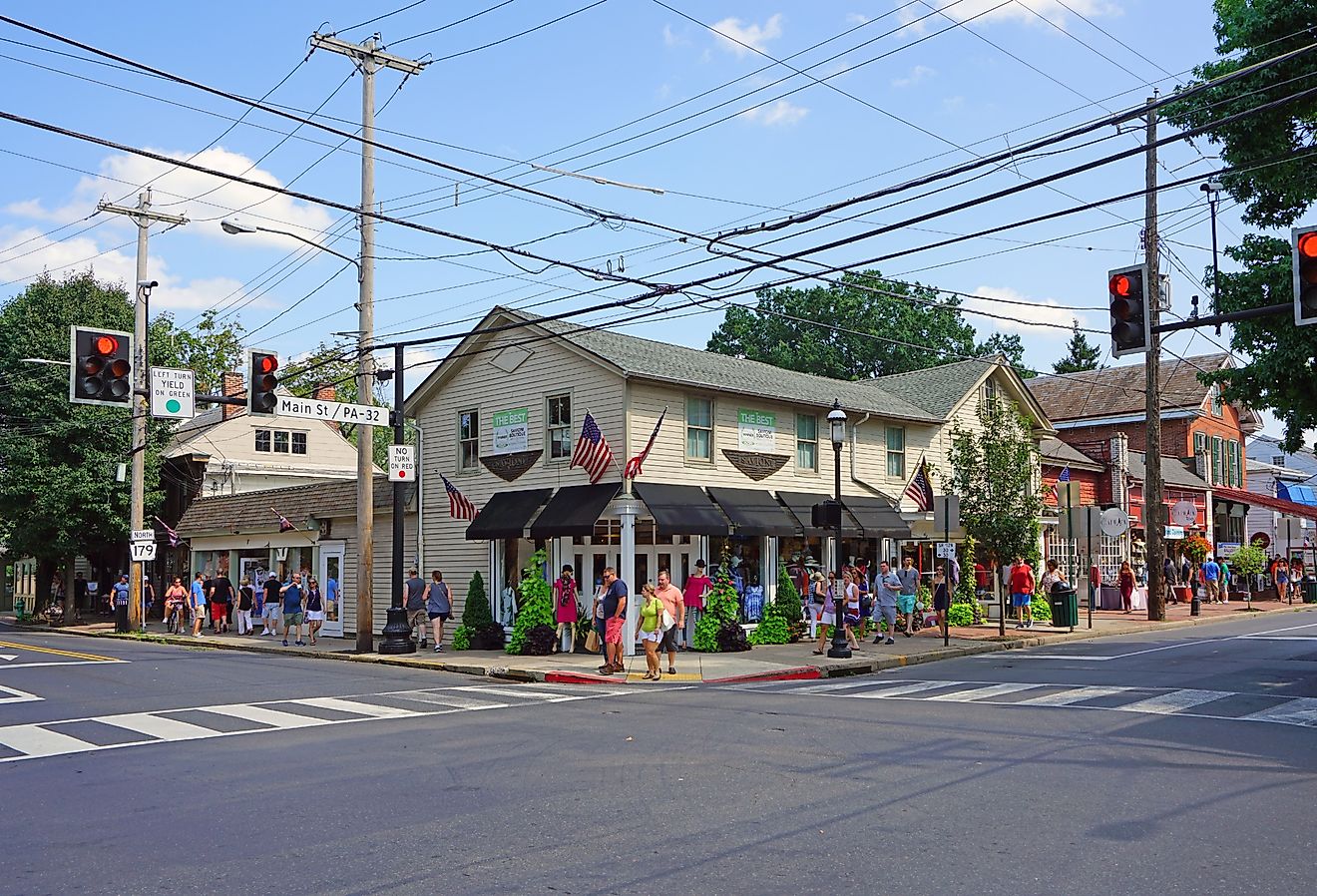 Bucks County Playhouse theater in New Hope, Pennsylvania. Image credit EQRoy via Shutterstock.com