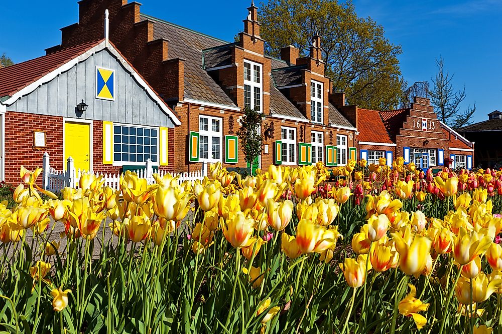 The Windmill Island Village in Holland, Michigan. 