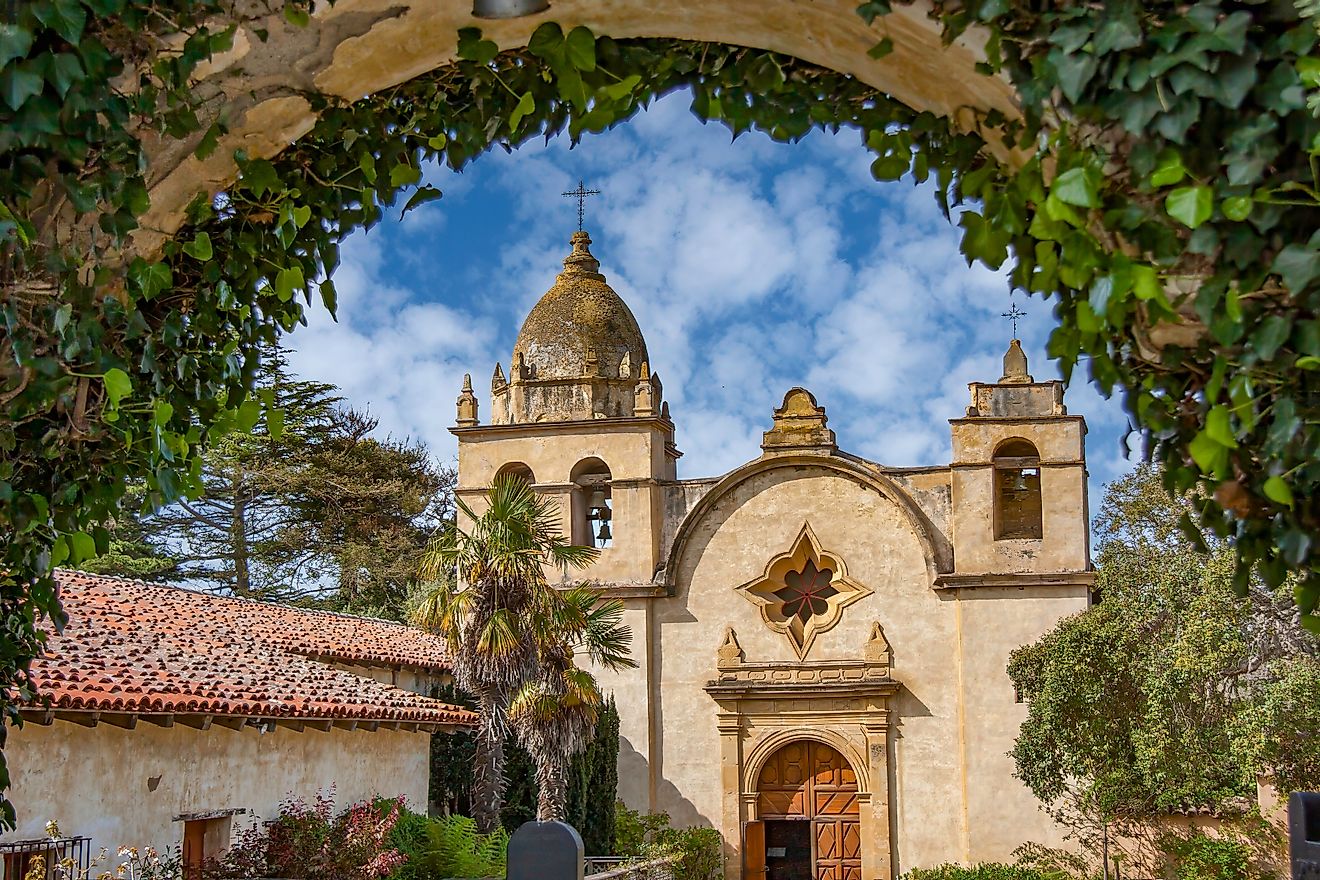 The Mission de San Carlos Borromeo de Carmelo in Carmel-by-the-Sea, California.