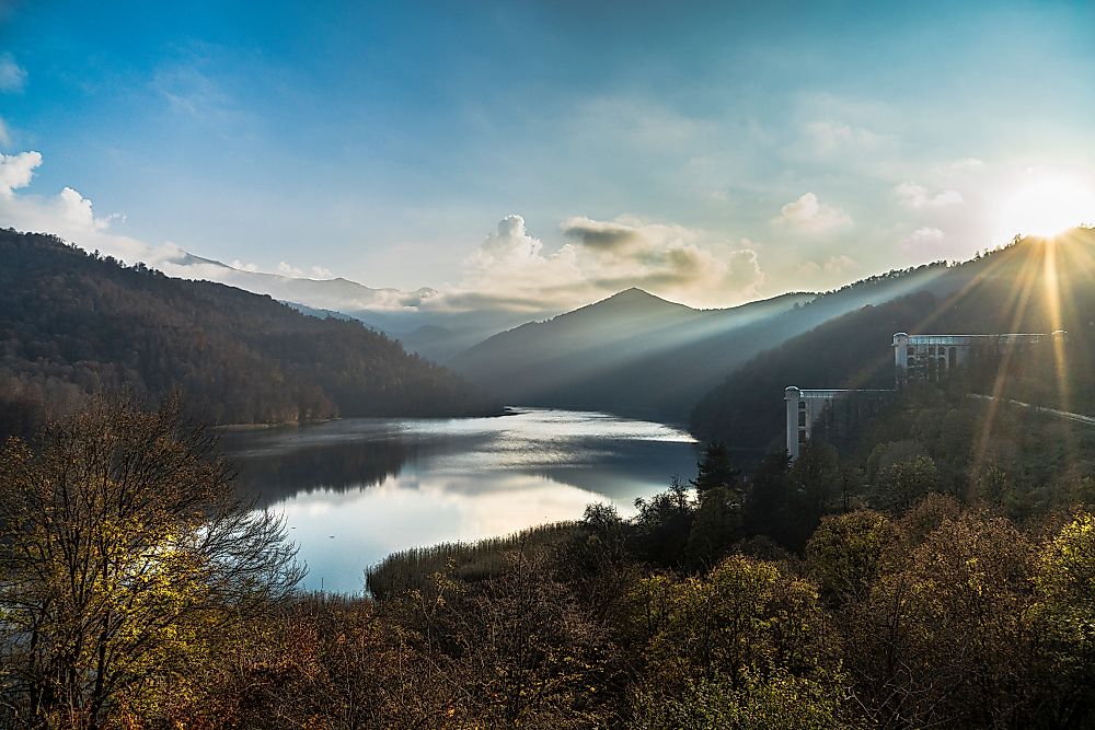 Göygöl National Park encompasses beautiful lakes and mountains. 