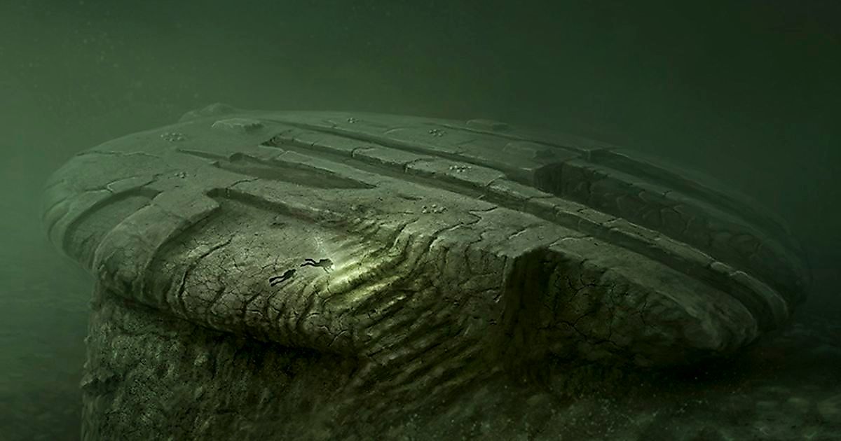 It is a strangely shaped formation, 300 feet deep on the floor of the Baltic Sea off the coast of Sweden. Image credit: sportdiver.com