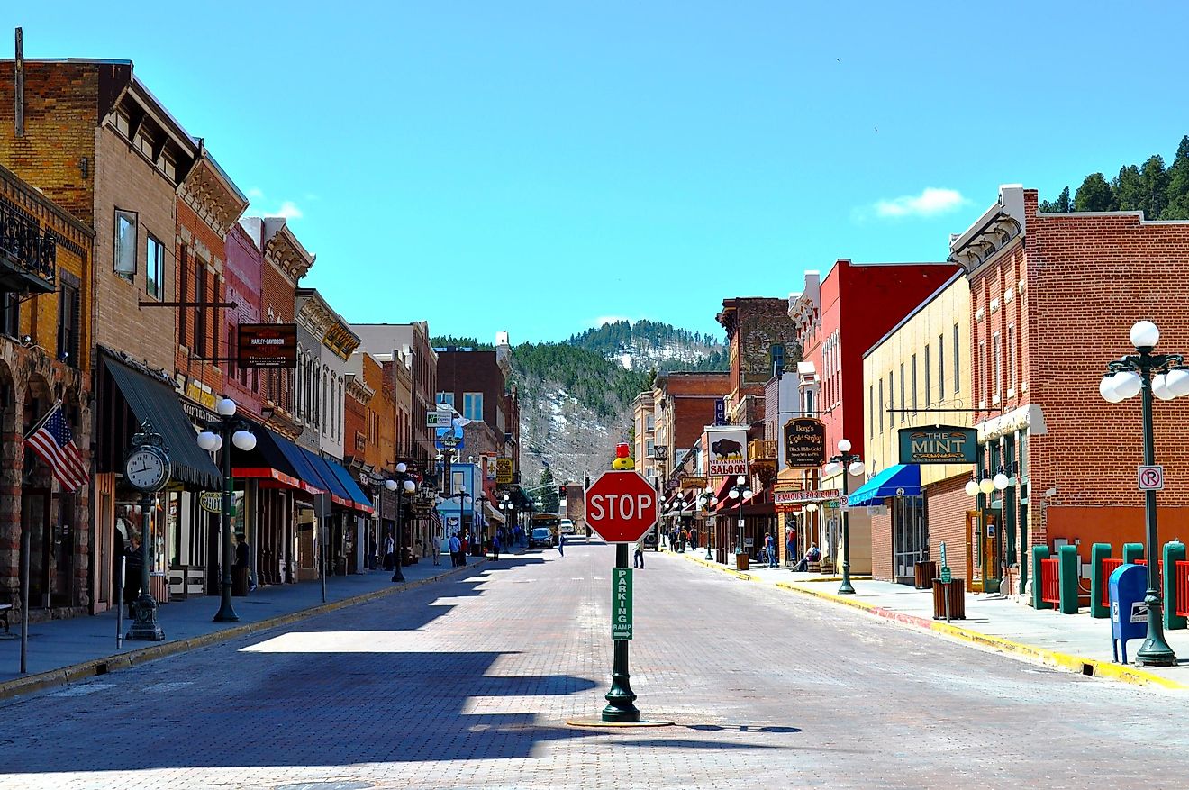 Downtown Deadwood, South Dakota.