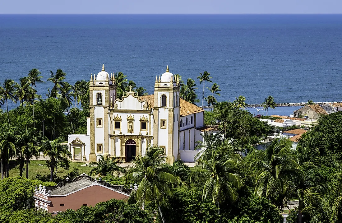 A Catholic Church in Olinda, Brazil. 