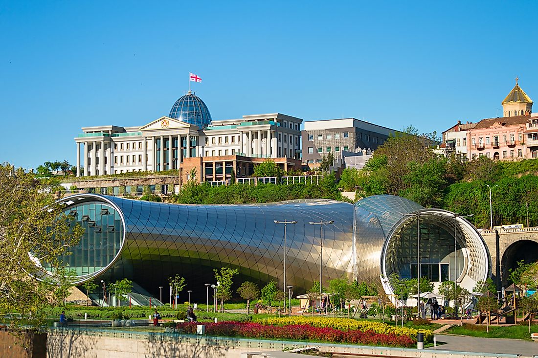 The official residence of the president of Georgia. Editorial credit: joyfull / Shutterstock.com.