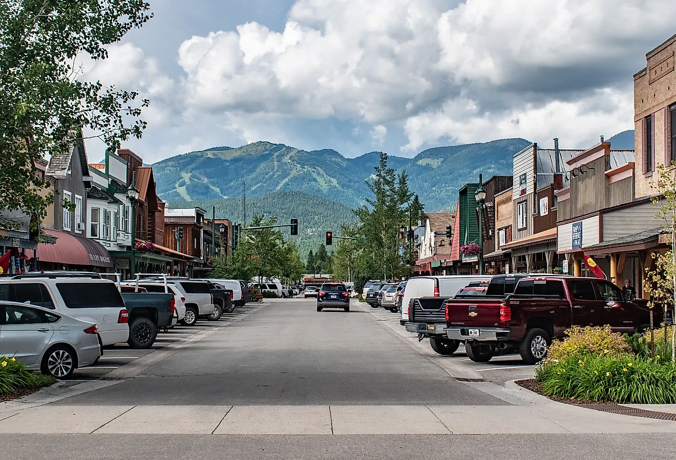 Main Street in Whitefish, Montana. Image credit: Beeldtype via Shutterstock.