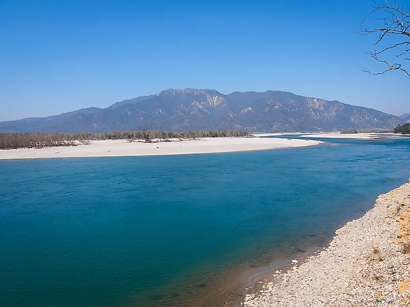 A pristine stretch of the Ghaghara in Nepal's Terai Plains region.