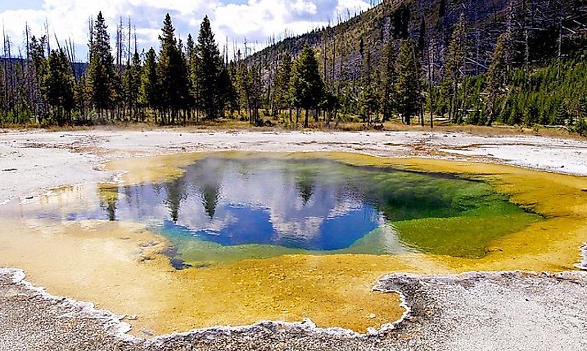 The Yellowstone National Park is one of the most visited UNESCO World Heritage Sites in the United States