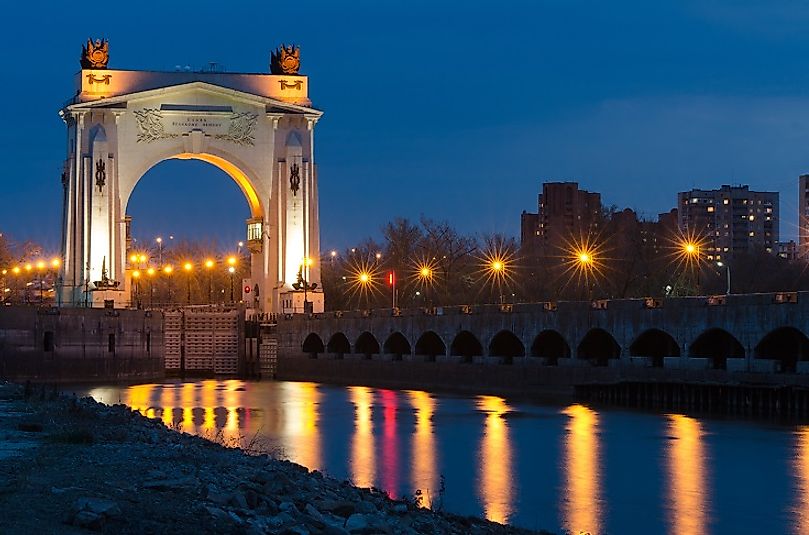 Lock #1 on the Volga-Don canal near Volgograd.