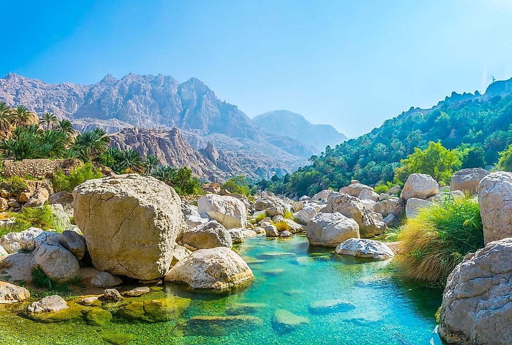 A lagoon in Oman.