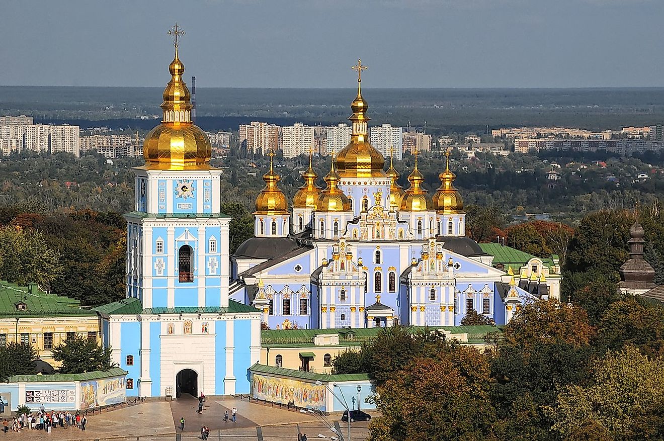 St. Michael's Golden-Domed Monastery in Kiev, Ukraine.