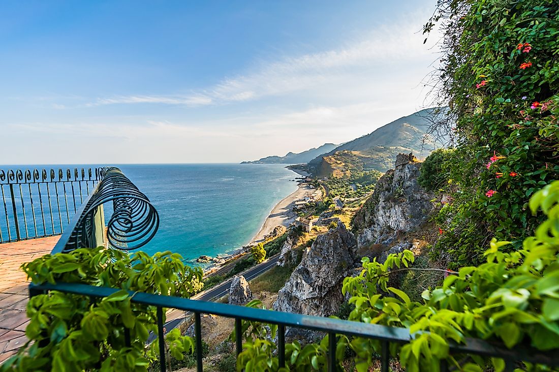 The landscape of Sicily, Italy. 