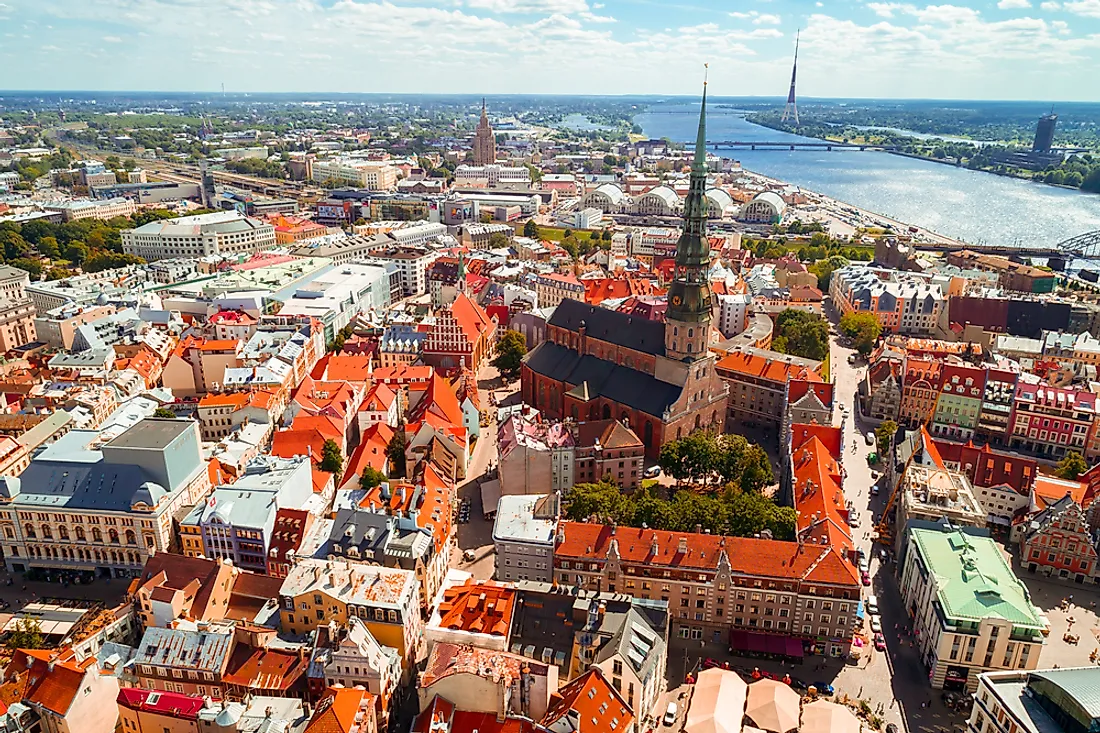 Riga, the capital city of Latvia.
