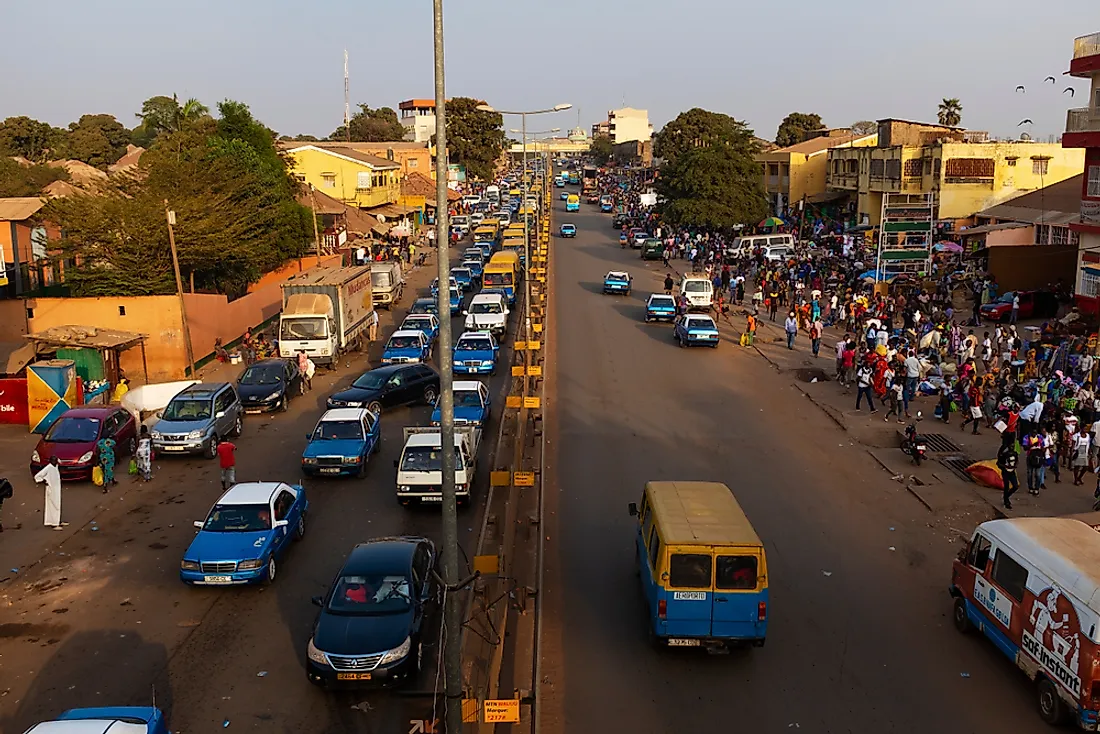 Bissau, the capital city of Guinea-Bissau. Editorial credit: Peek Creative Collective / Shutterstock.com. 