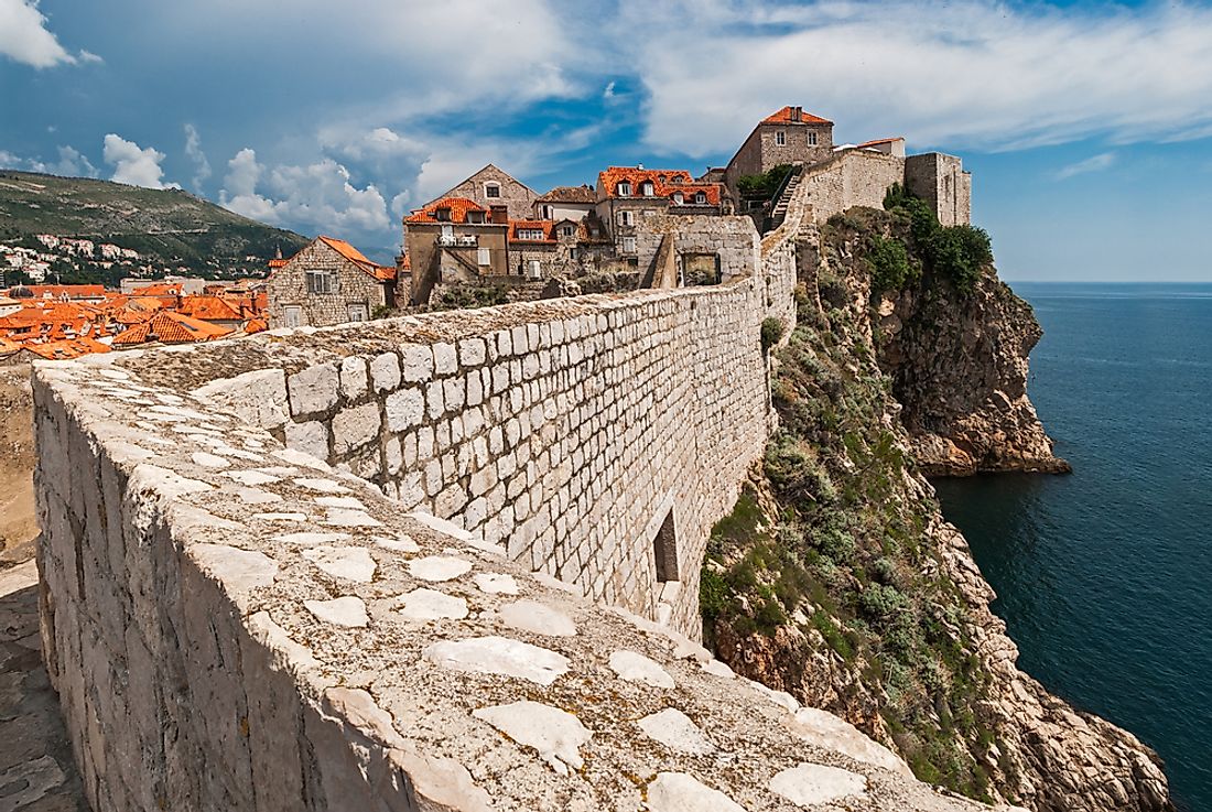 The walls of Dubrovnik. 