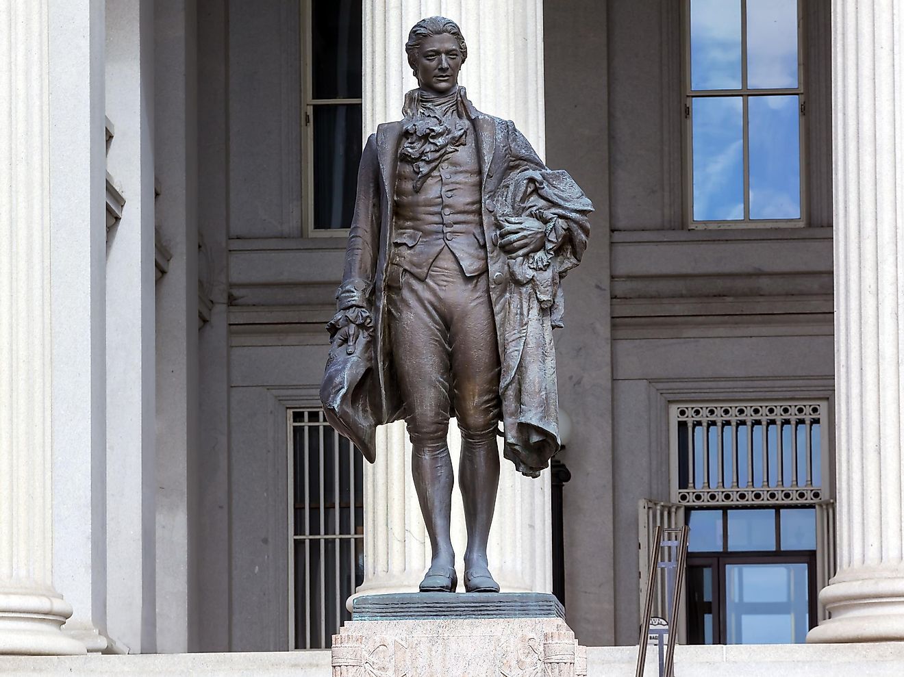 US Treasury Department Alexander Hamilton Statue Washington DC.