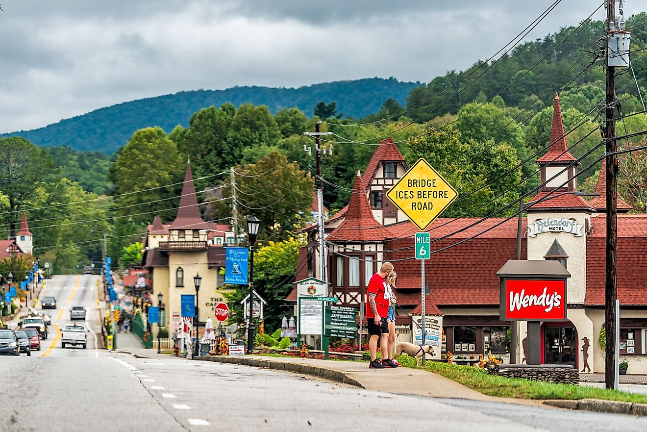 bavarian village of Helen, Georgia, via krblokhin / Shutterstock.com
