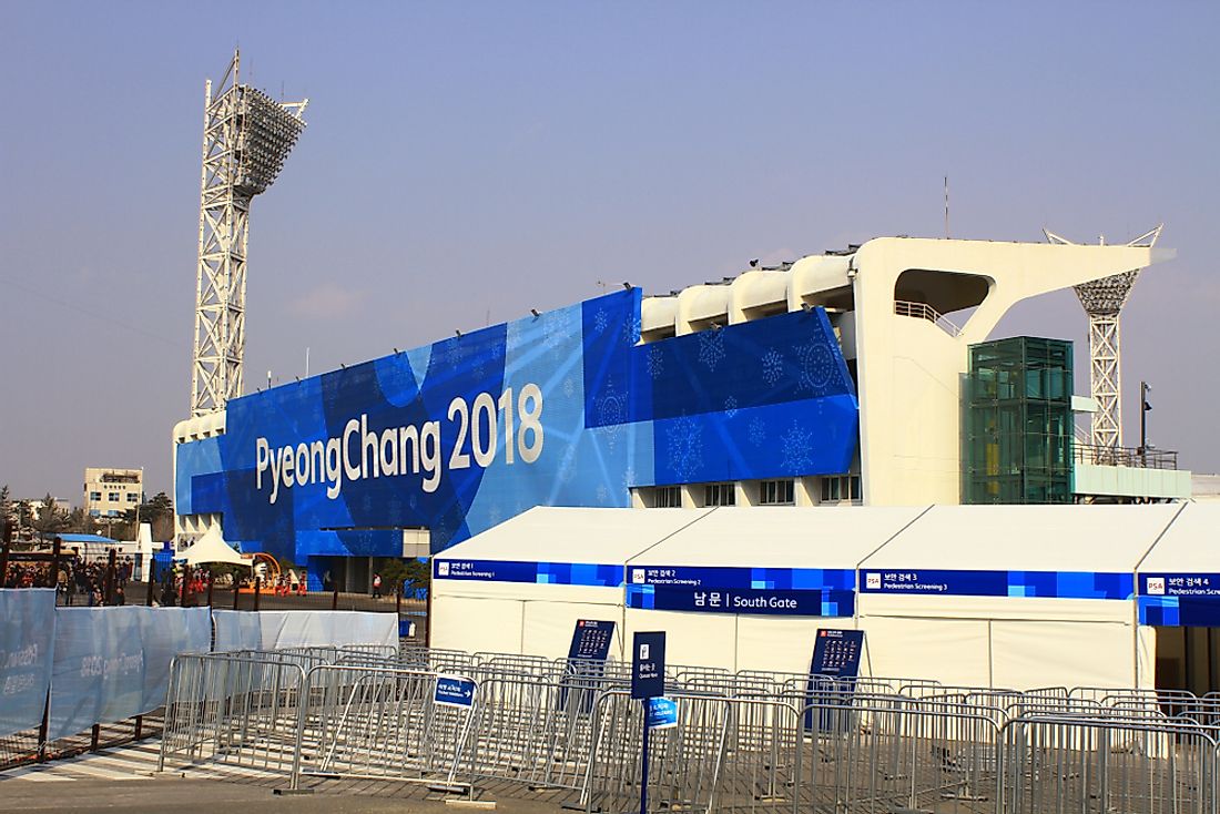 Several venues were built within the Gangneung Olympic Park​.  Editorial credit: NoonBuSin / Shutterstock.com