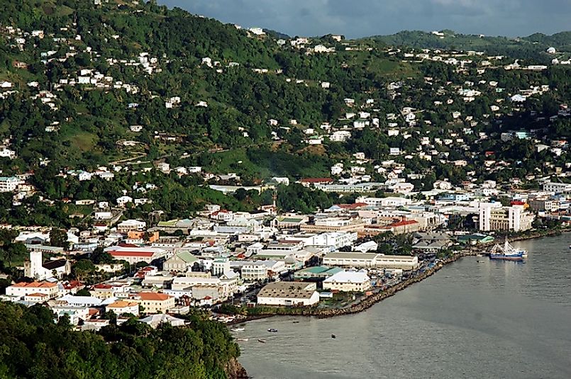 Kingstown, on the island of Saint Vincent, is the country's capital and largest city.