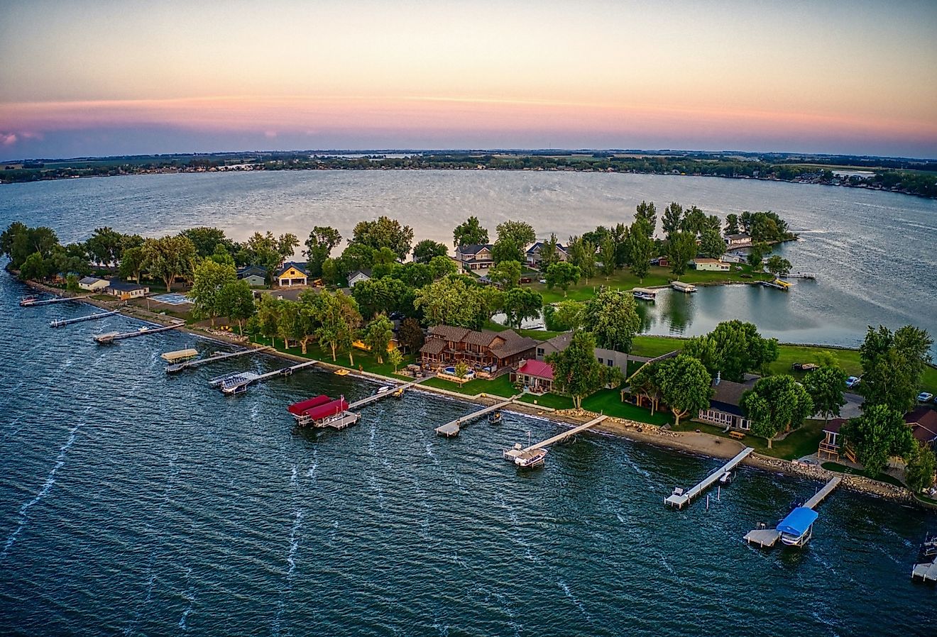 Overlooking Lake Madison, South Dakota.