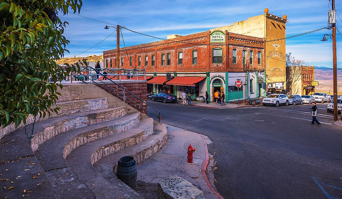 Historic Connor Hotel on the Main Street of Jerome, Arizona. Image credit: Nick Fox / Shutterstock.com.