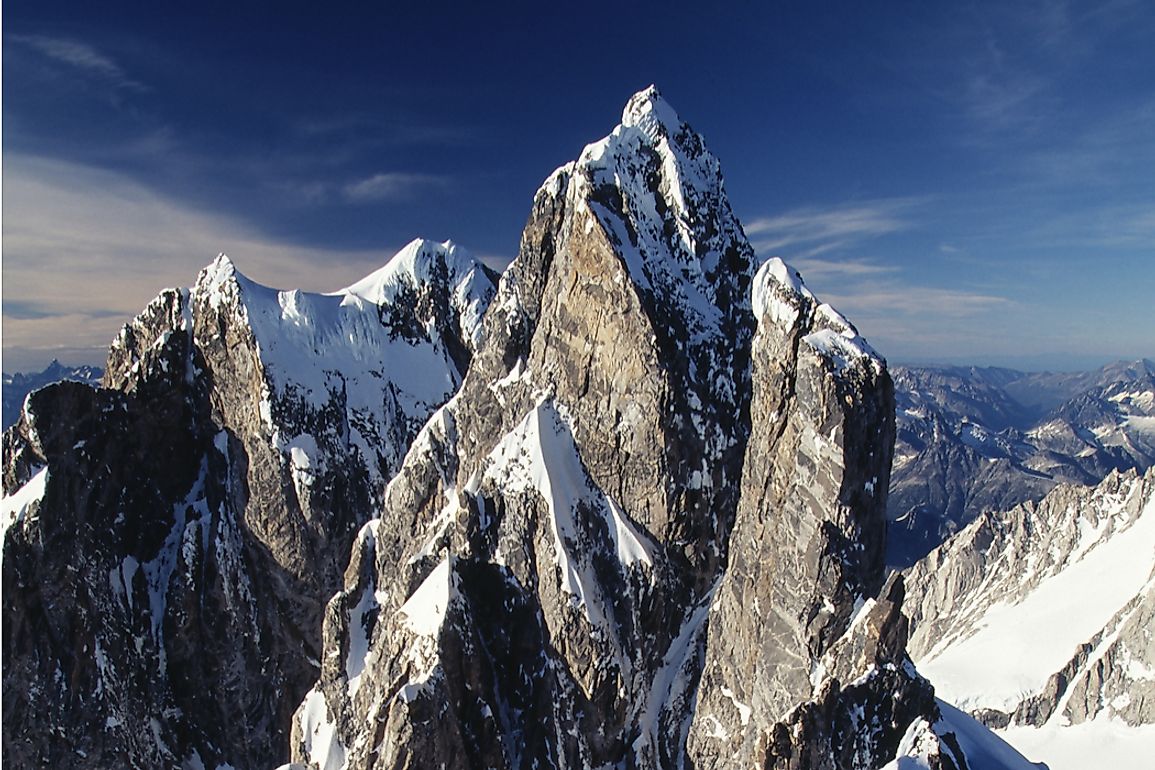 Mount Waddington is the tallest peak situated entirely within the province of British Columbia. 