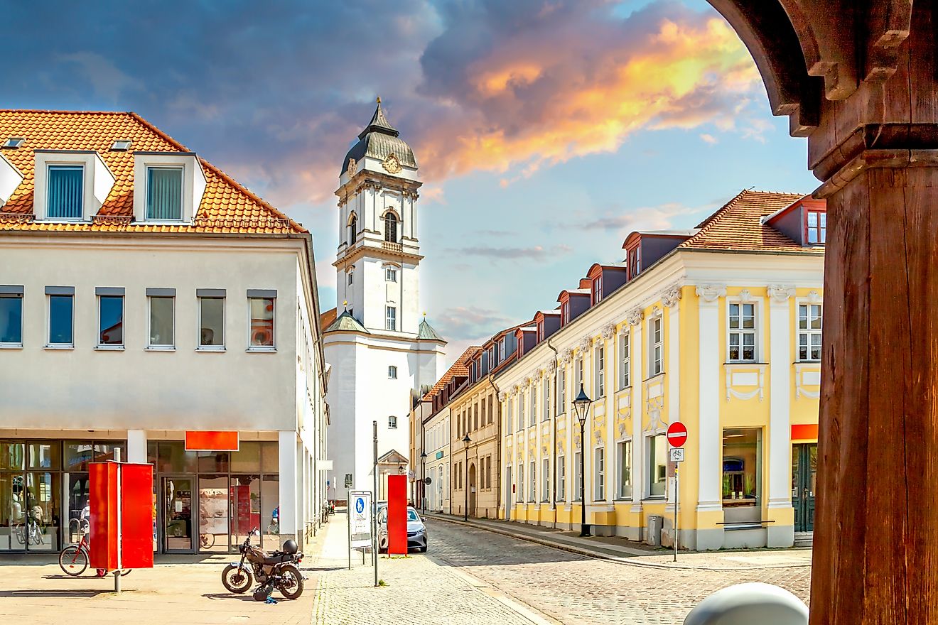 Old city of Fürstenwalde, Brandenburg, Germany. 