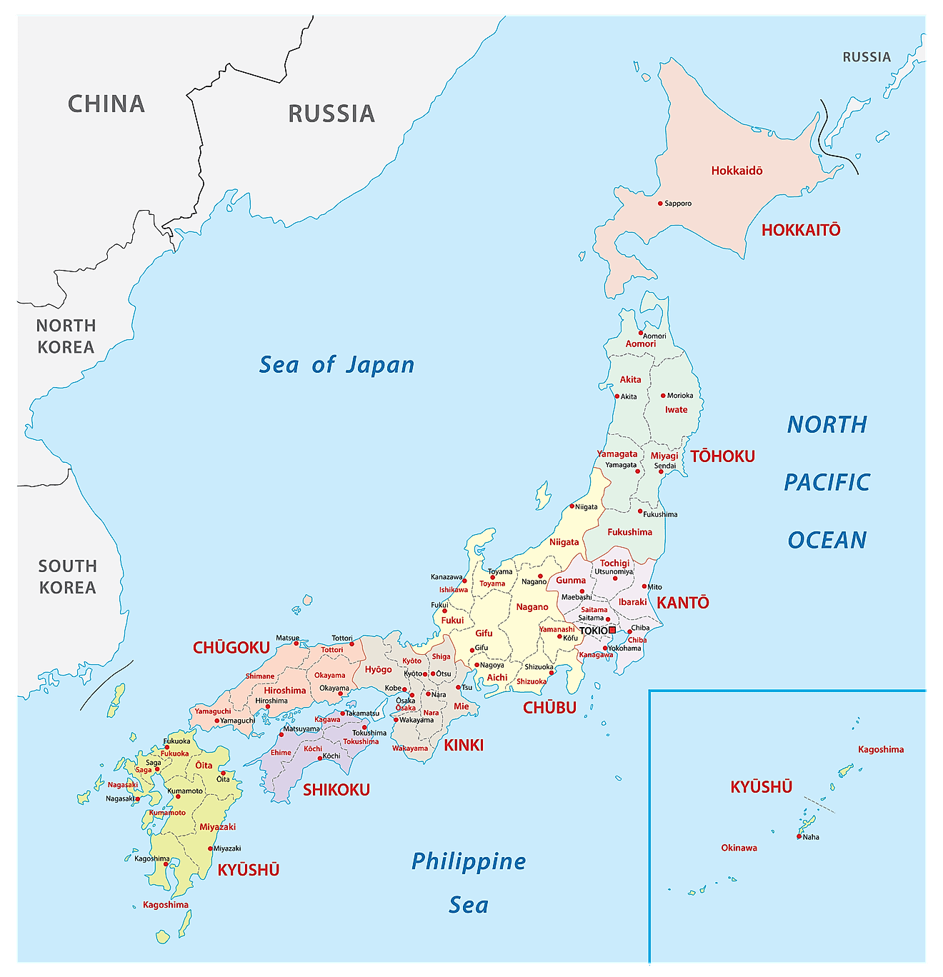 Mapas De Jap n Atlas Del Mundo