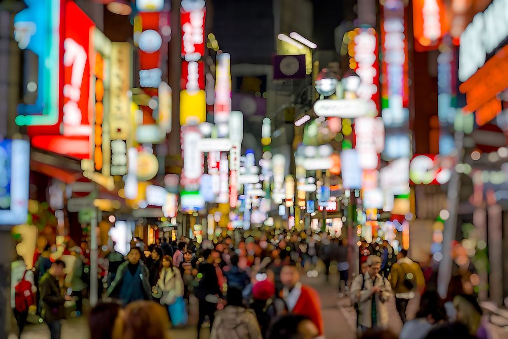 A street in Tokyo's Shibuya ward. Despite its high density, Tokyo is considered to be one of the world's most liveable and pleasant cities.