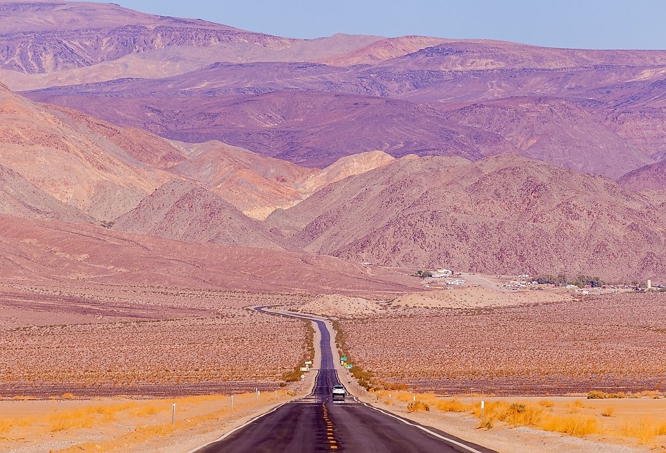 California State Route 190 in Death Valley National Park.