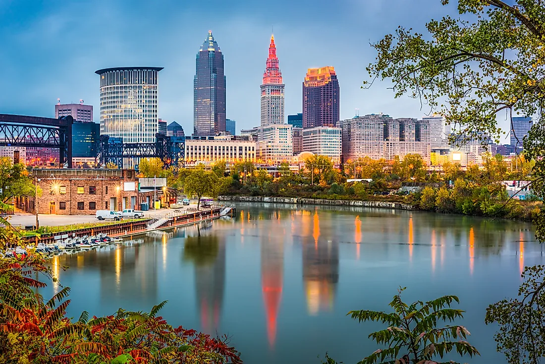 Cleveland on the Cuyahoga River. 