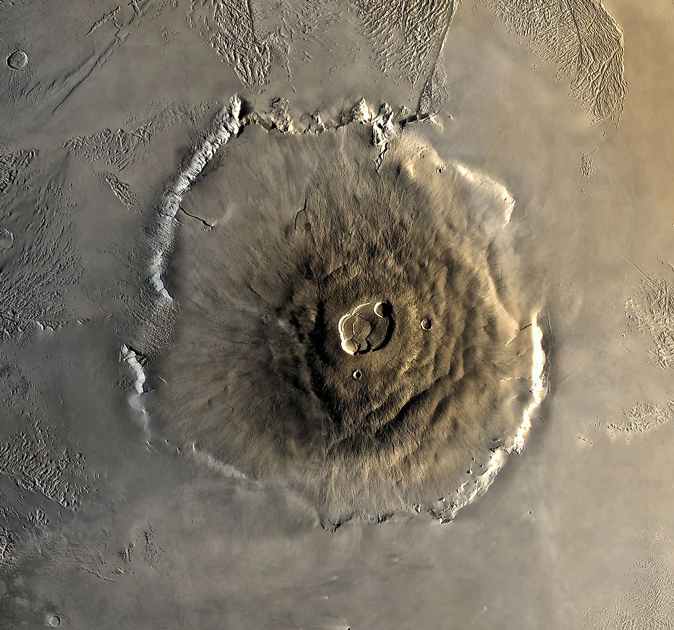 Image of Olympus Mons taken by NASA's Viking Orbiter
