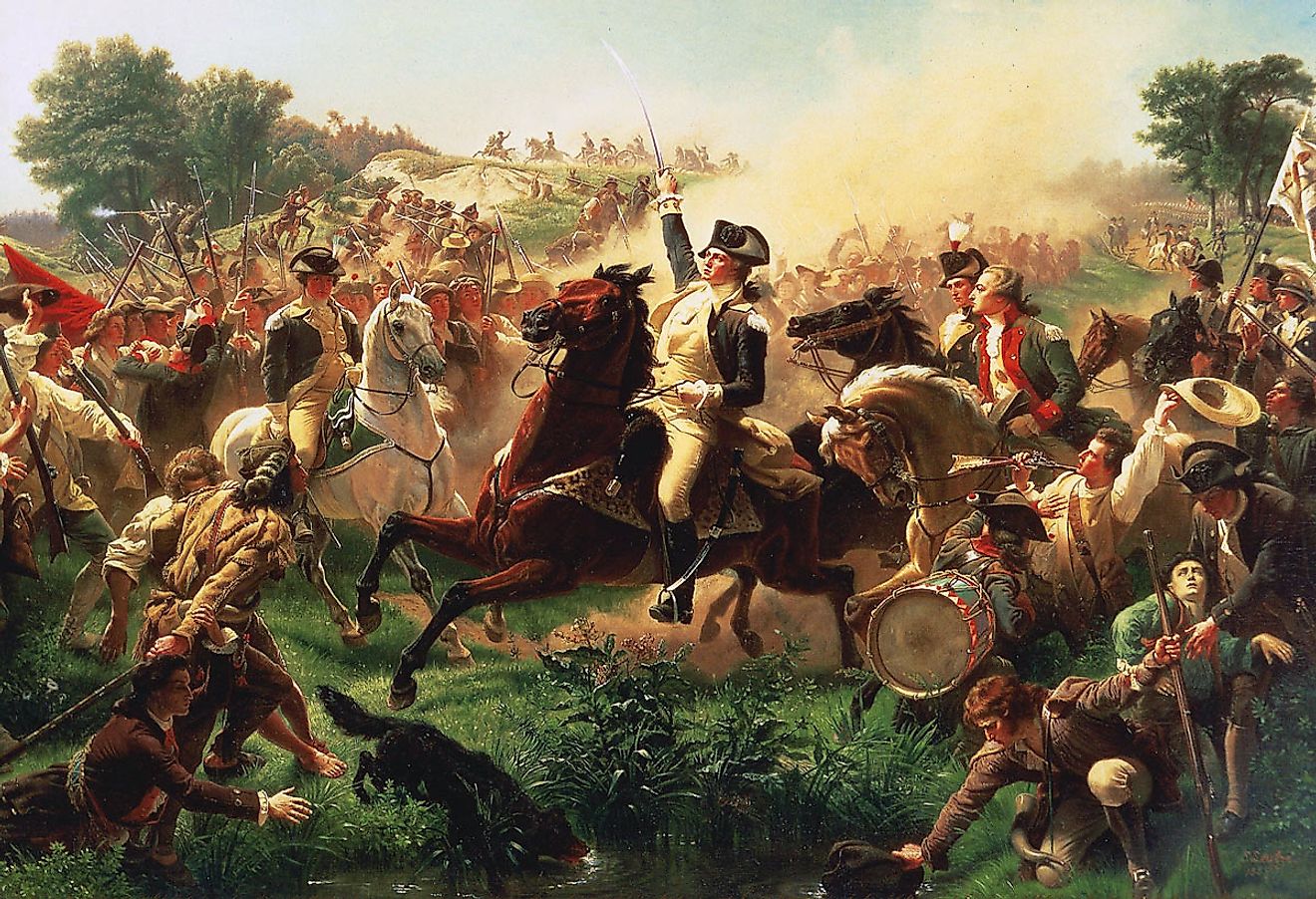 Washington Rallying the Troops at Monmouth. Image credit: Emanuel Leutze / Public domain