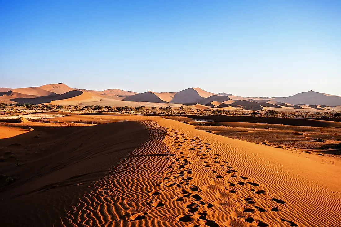 The Namib desert. 