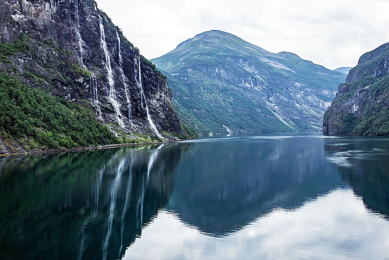 The Seven Sisters Falls dropping into the ocean. Image credit: Travel Faery/Shutterstock.com