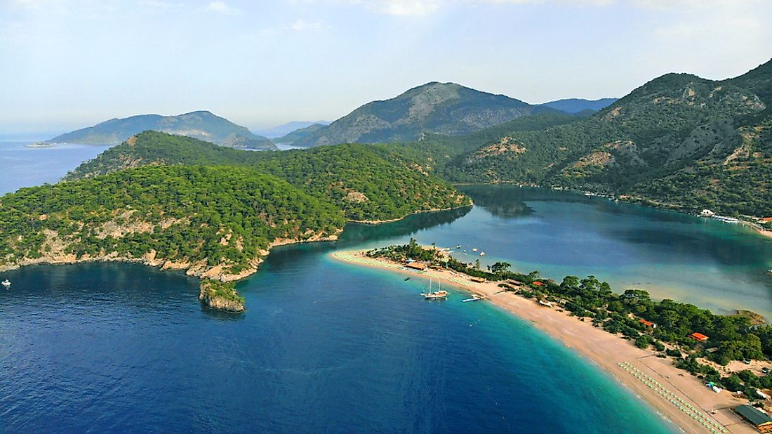 A lagoon in Turkey. 