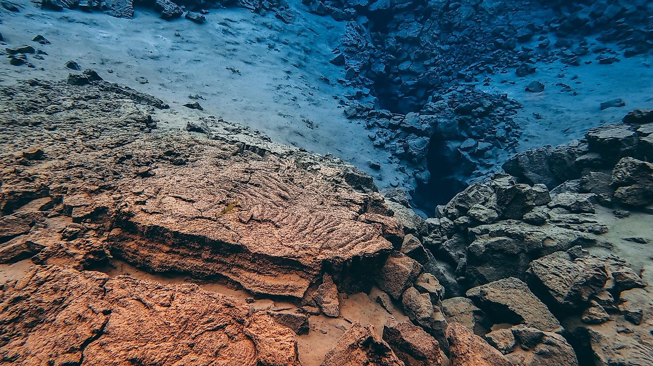 Volcanic lava formation underwater is making Atlantic Ocean get bigger