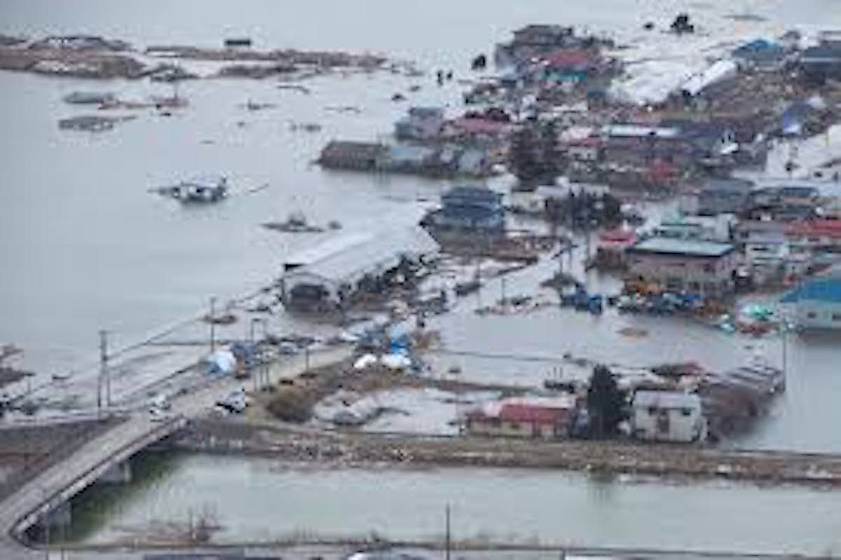 Tōhoku, Japan earthquake in 2011.