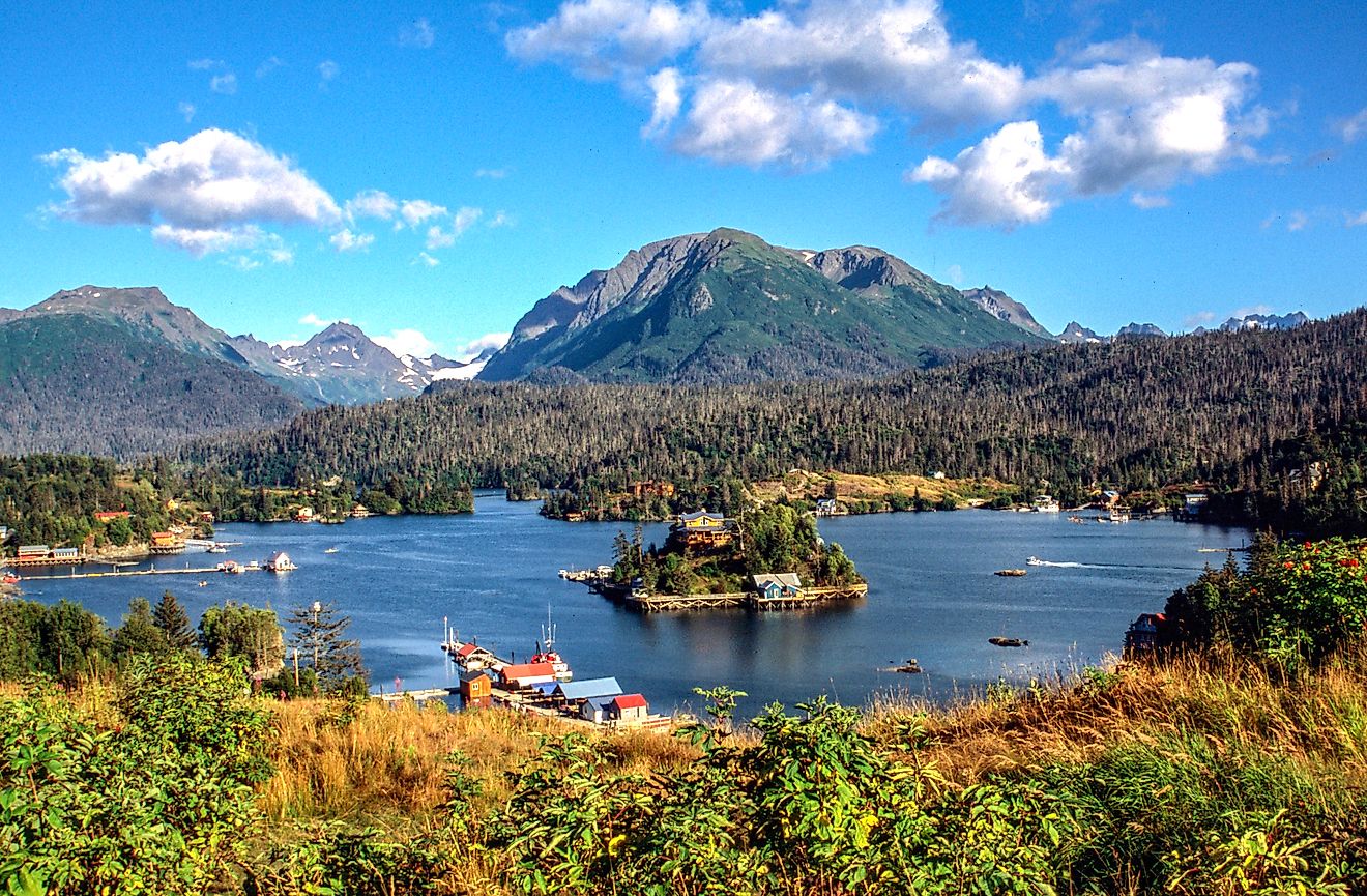 Halibut Cove across Katchemak Bay from Homer, Alaska