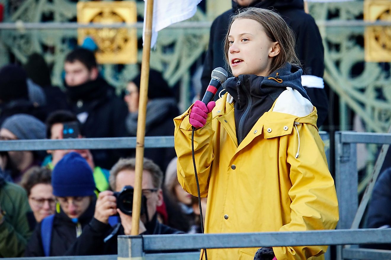 Greta Thunberg at the "Fridays For Future" event in Turin. Turin, Italy - December 2019Greta Thunberg at the "Fridays For Future" event in Turin. Turin, Italy - December 2019. Image credit: Mike Dotta/Shutterstock.com