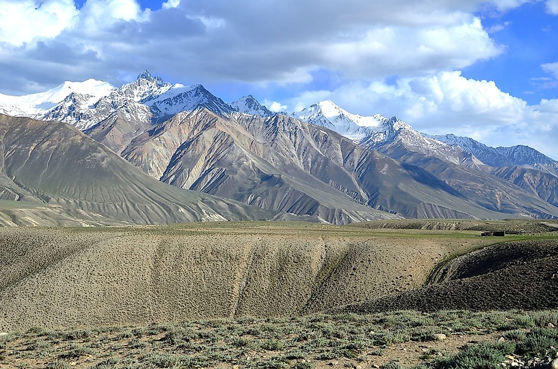 The Hindu Kush mountains in Afghanistan. 